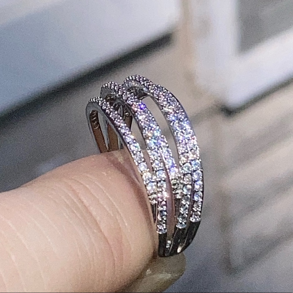 NWT! GENUINE WHITE SAPPHIRE RING - Picture 6 of 13
